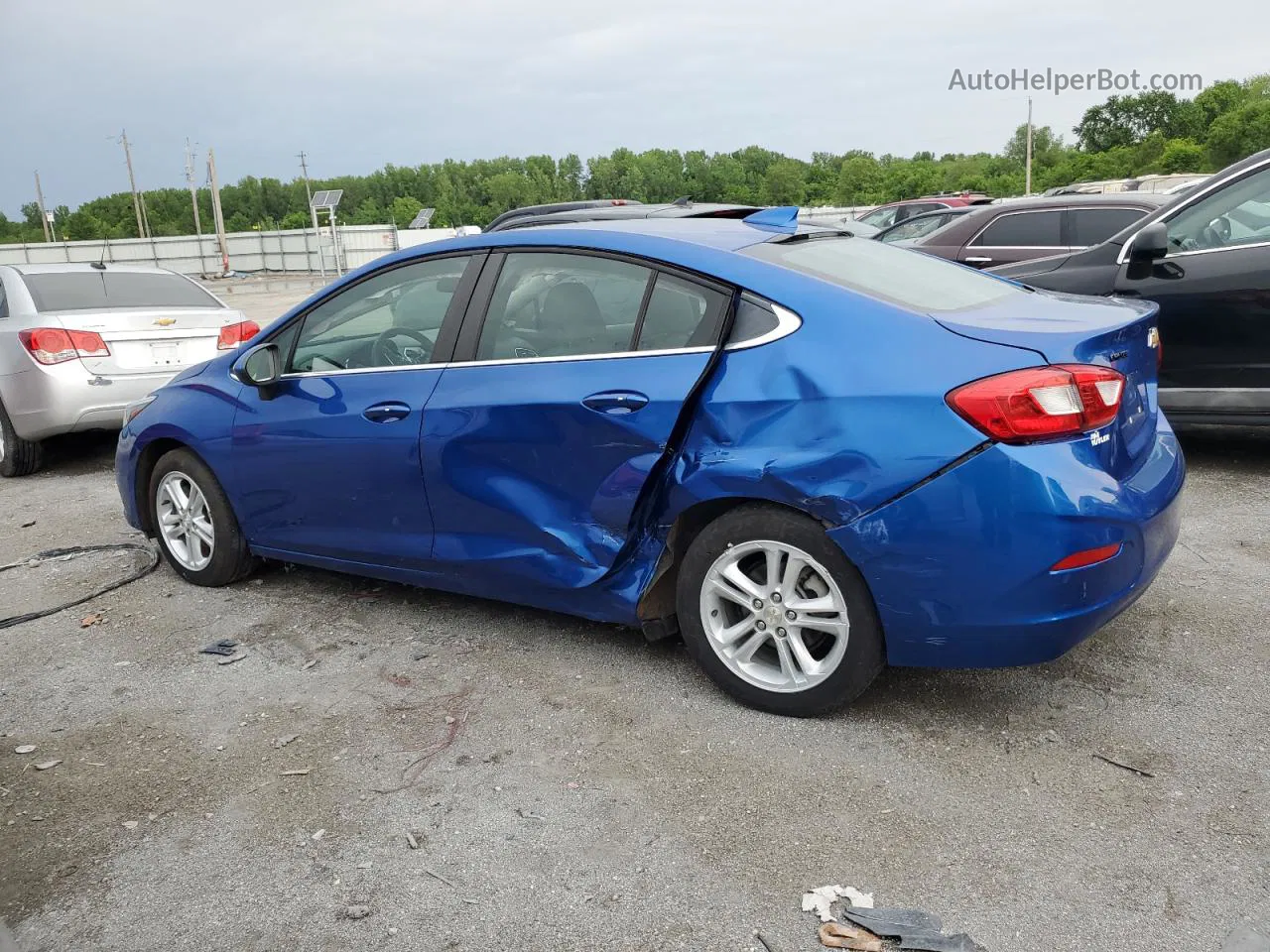 2018 Chevrolet Cruze Lt Blue vin: 1G1BE5SM8J7224495