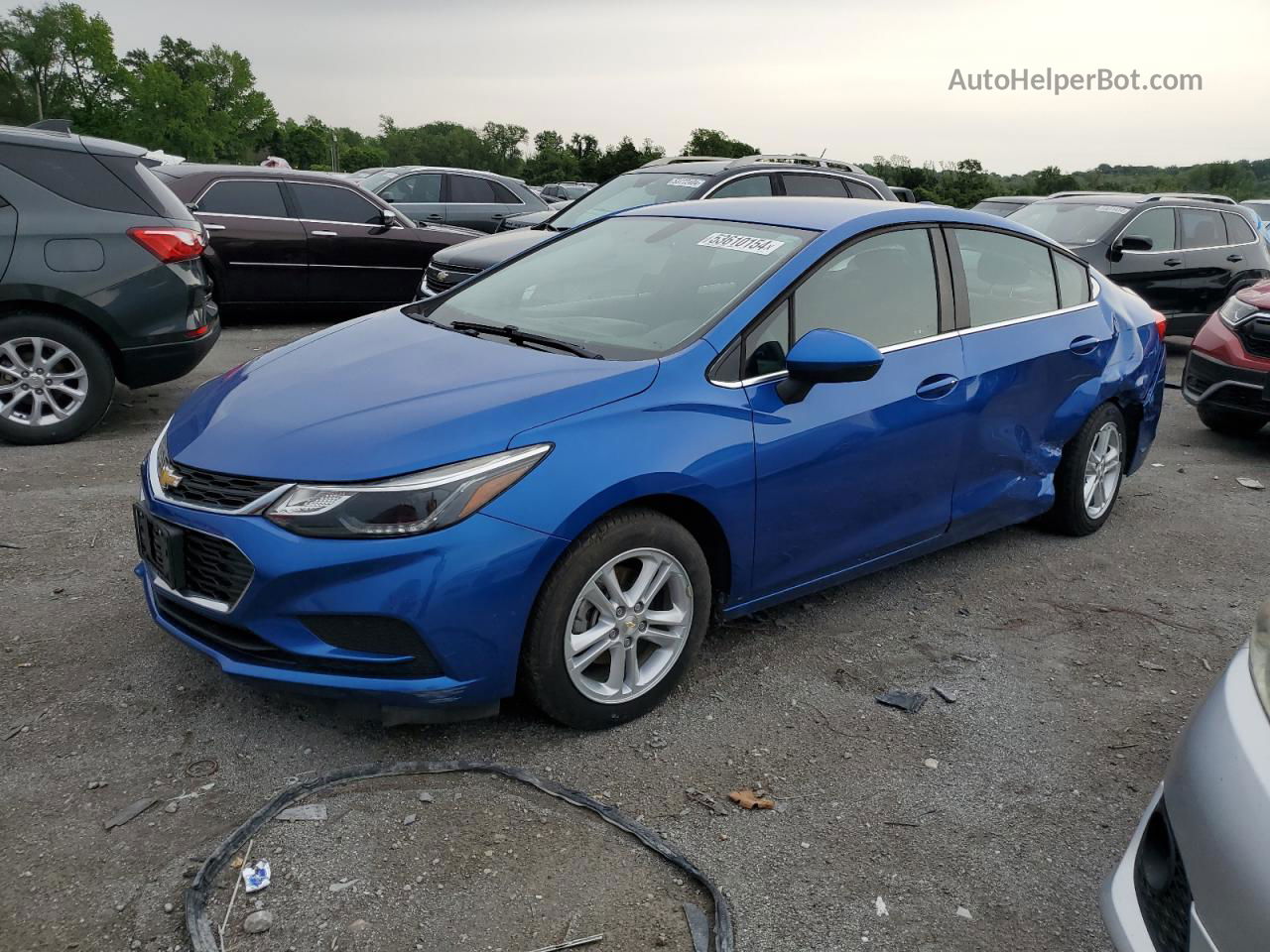 2018 Chevrolet Cruze Lt Blue vin: 1G1BE5SM8J7224495