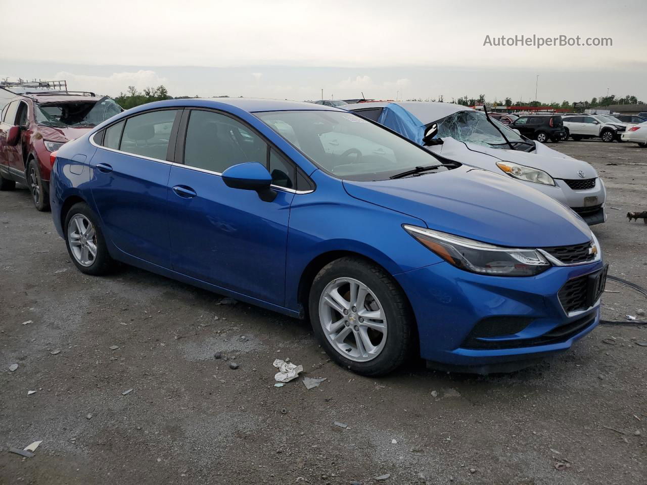 2018 Chevrolet Cruze Lt Blue vin: 1G1BE5SM8J7224495