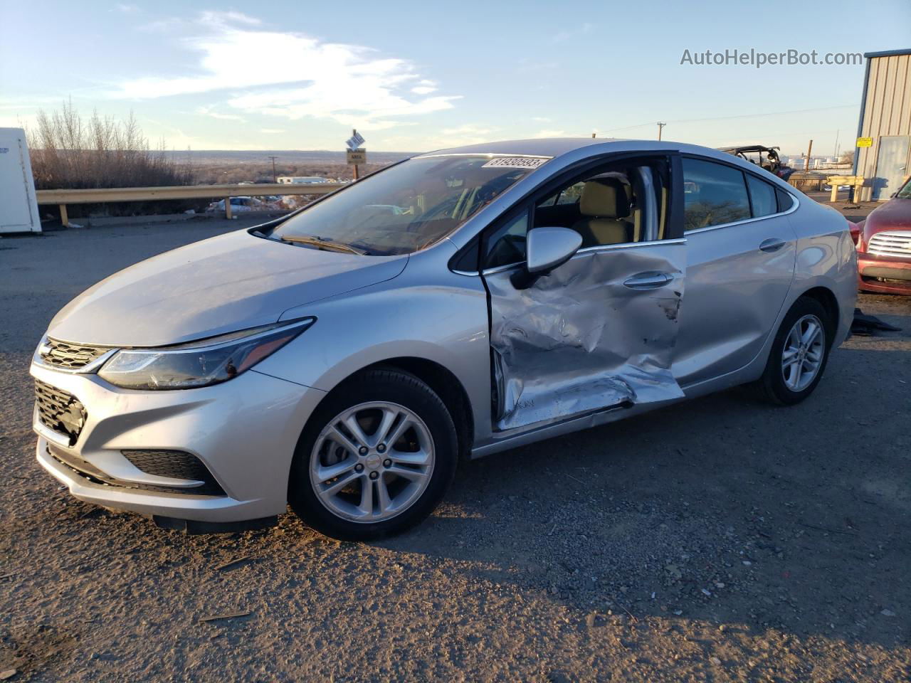 2018 Chevrolet Cruze Lt Silver vin: 1G1BE5SM8J7226845