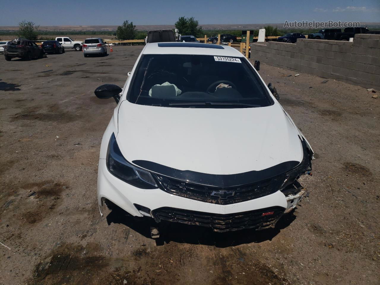 2018 Chevrolet Cruze Lt White vin: 1G1BE5SM8J7229891