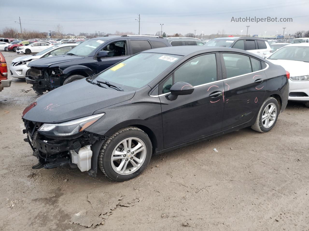 2016 Chevrolet Cruze Lt Черный vin: 1G1BE5SM9G7269261