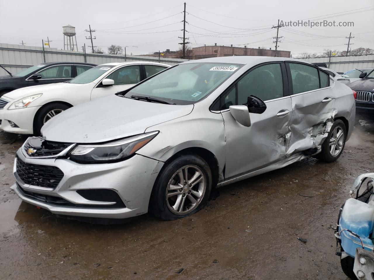 2016 Chevrolet Cruze Lt Silver vin: 1G1BE5SM9G7286903