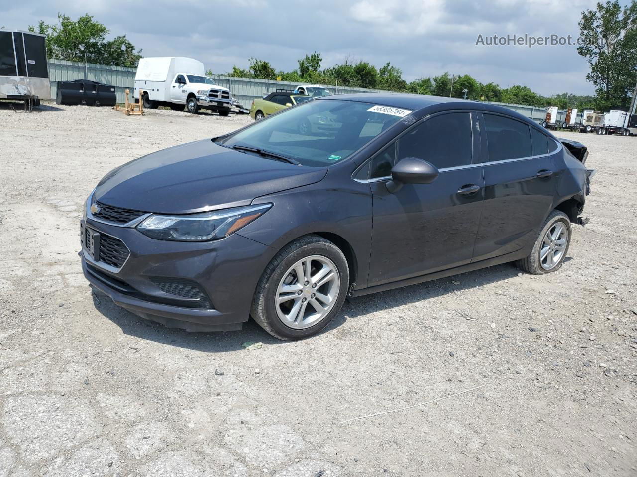 2016 Chevrolet Cruze Lt Gray vin: 1G1BE5SM9G7322458