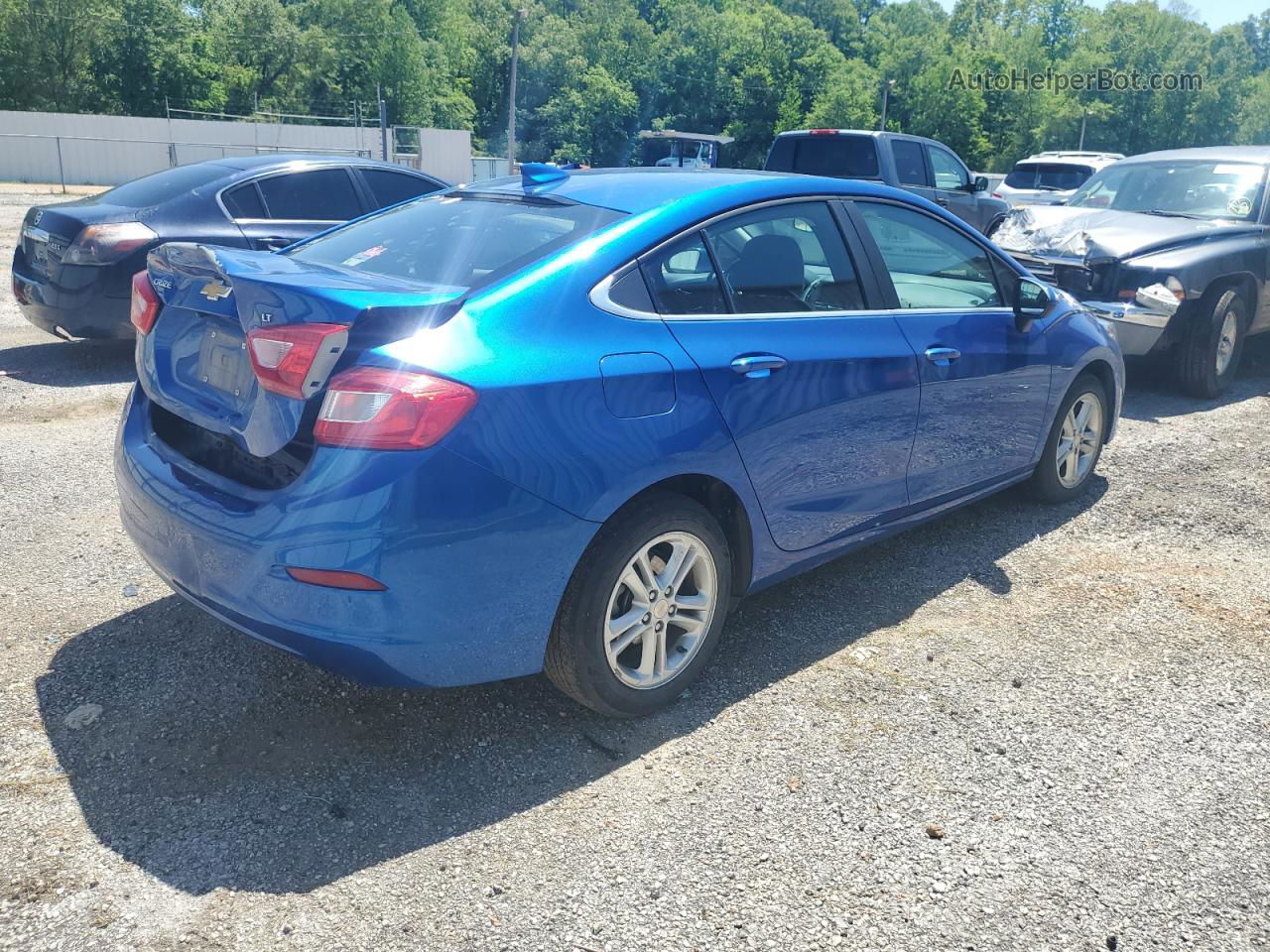 2017 Chevrolet Cruze Lt Blue vin: 1G1BE5SM9H7148344