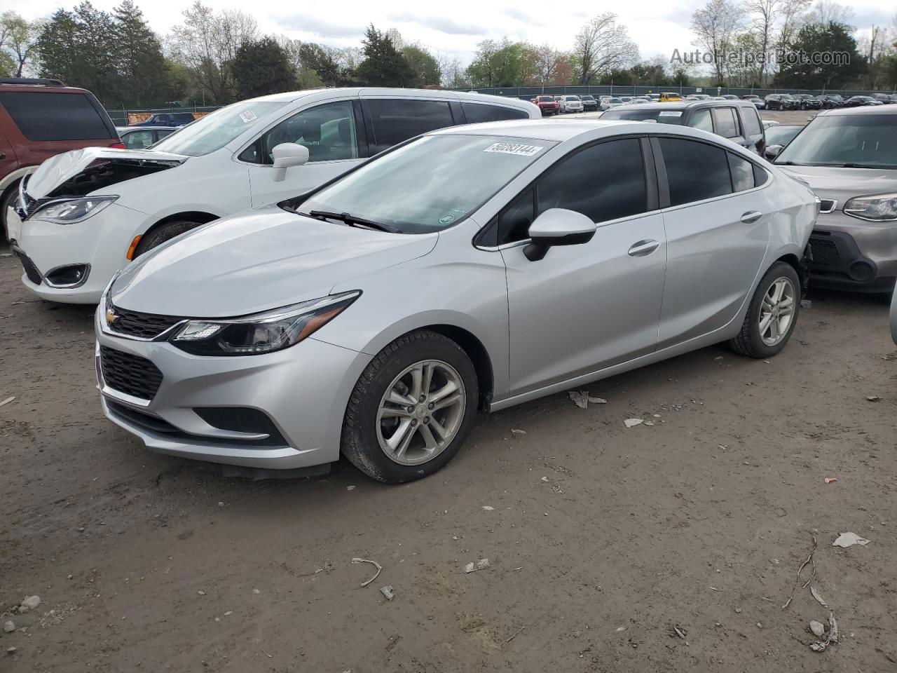 2017 Chevrolet Cruze Lt Silver vin: 1G1BE5SM9H7159862