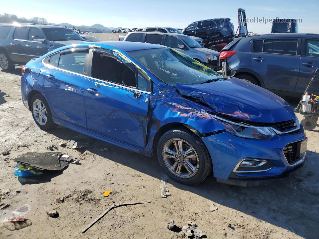 2017 Chevrolet Cruze Lt Blue vin: 1G1BE5SM9H7188469