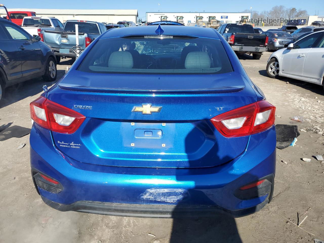 2017 Chevrolet Cruze Lt Blue vin: 1G1BE5SM9H7188469