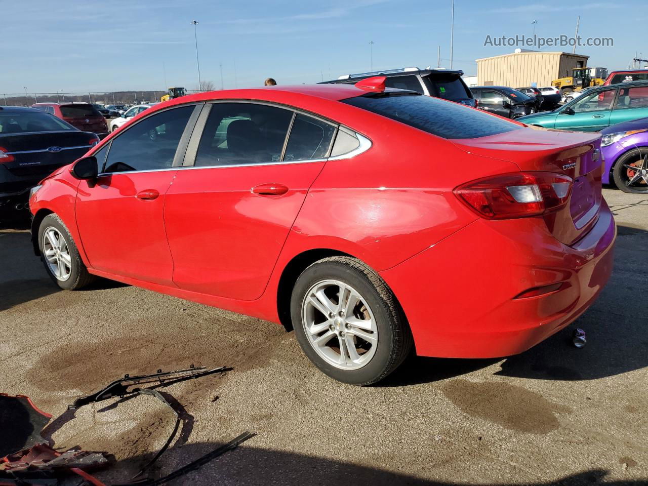 2017 Chevrolet Cruze Lt Red vin: 1G1BE5SM9H7197401