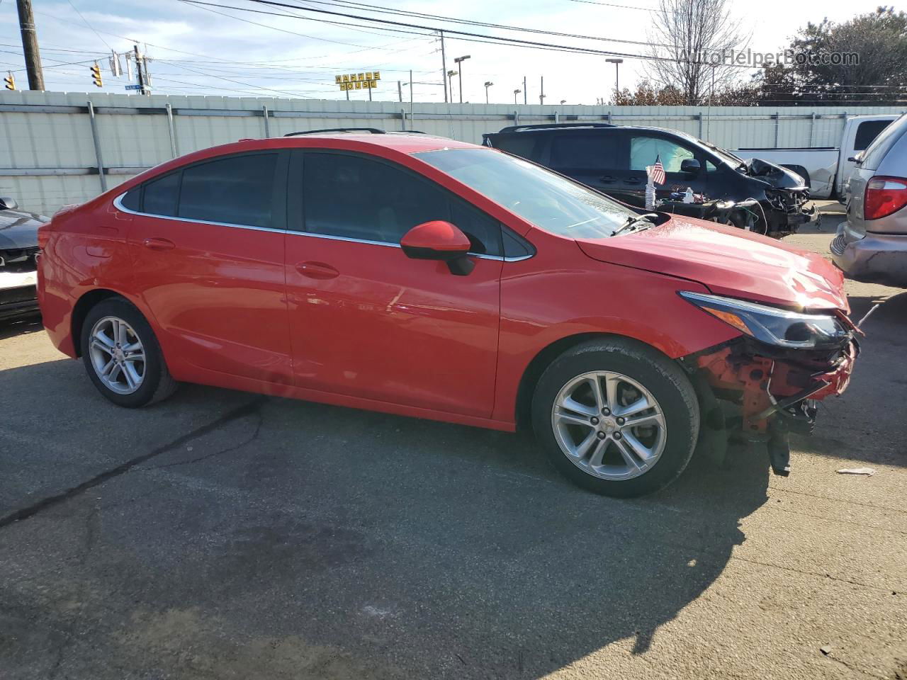 2017 Chevrolet Cruze Lt Red vin: 1G1BE5SM9H7197401