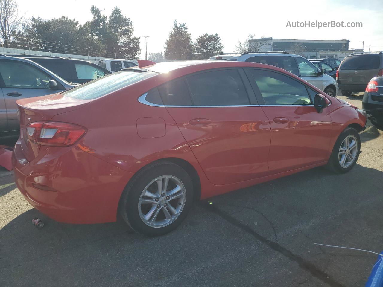 2017 Chevrolet Cruze Lt Red vin: 1G1BE5SM9H7197401