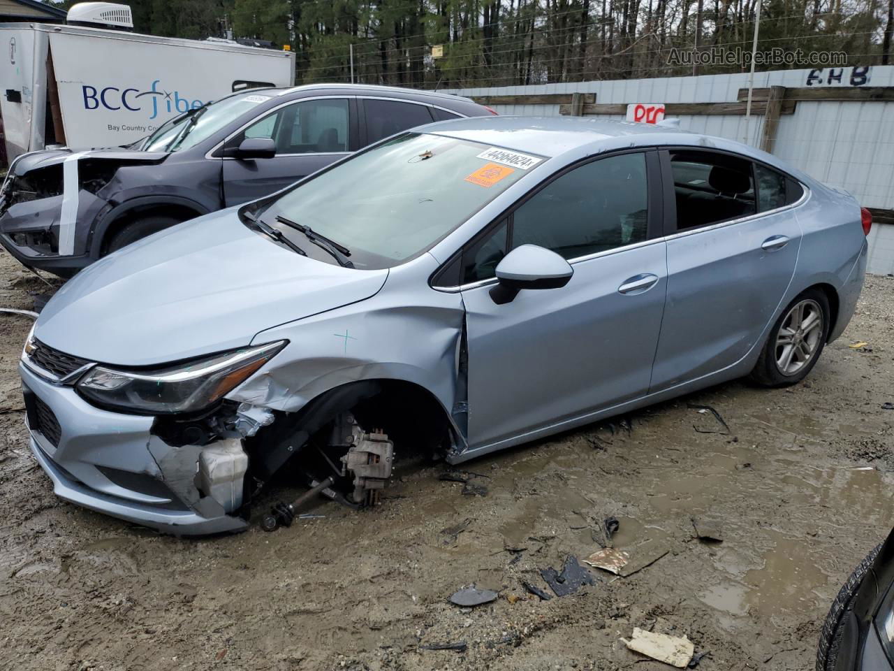 2017 Chevrolet Cruze Lt Blue vin: 1G1BE5SM9H7214374