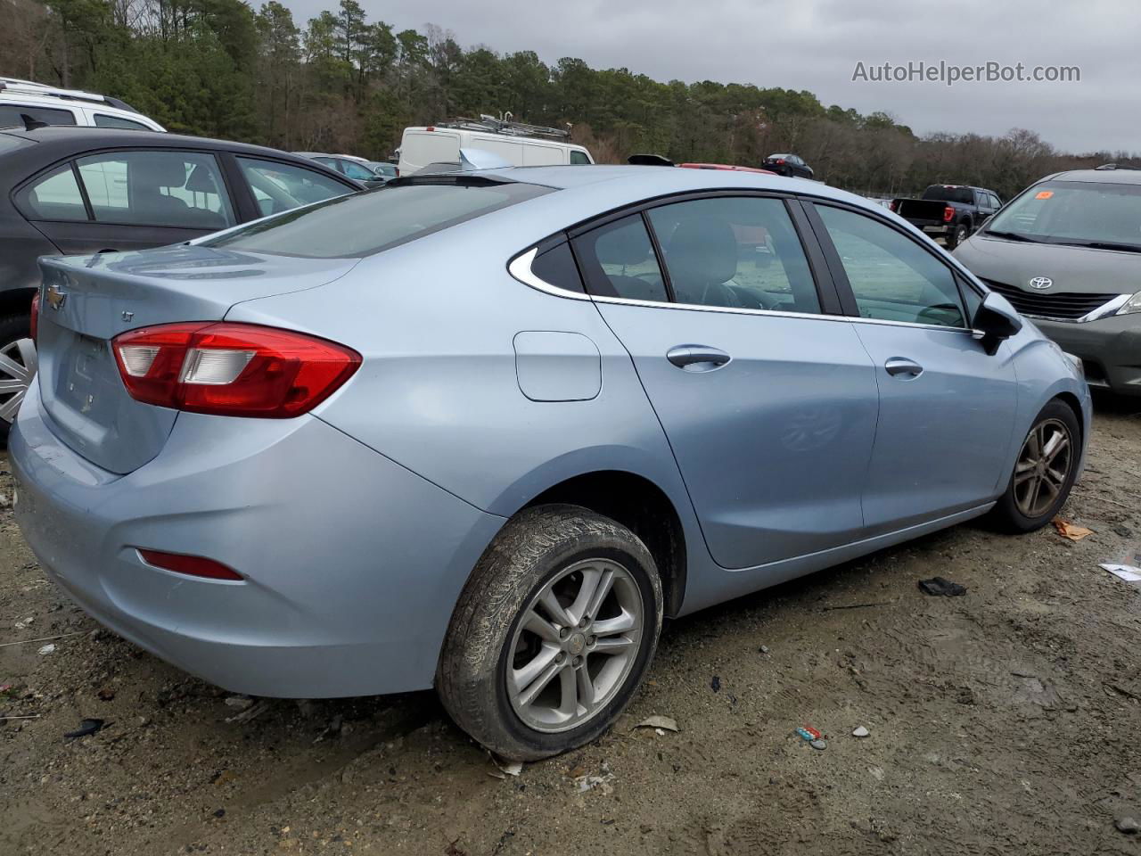 2017 Chevrolet Cruze Lt Синий vin: 1G1BE5SM9H7214374