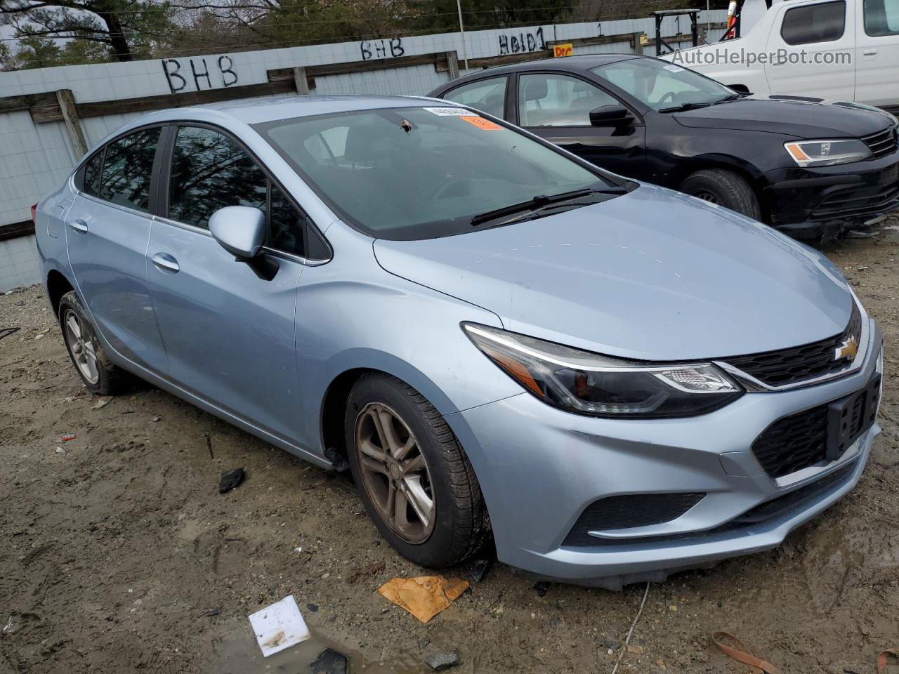 2017 Chevrolet Cruze Lt Синий vin: 1G1BE5SM9H7214374