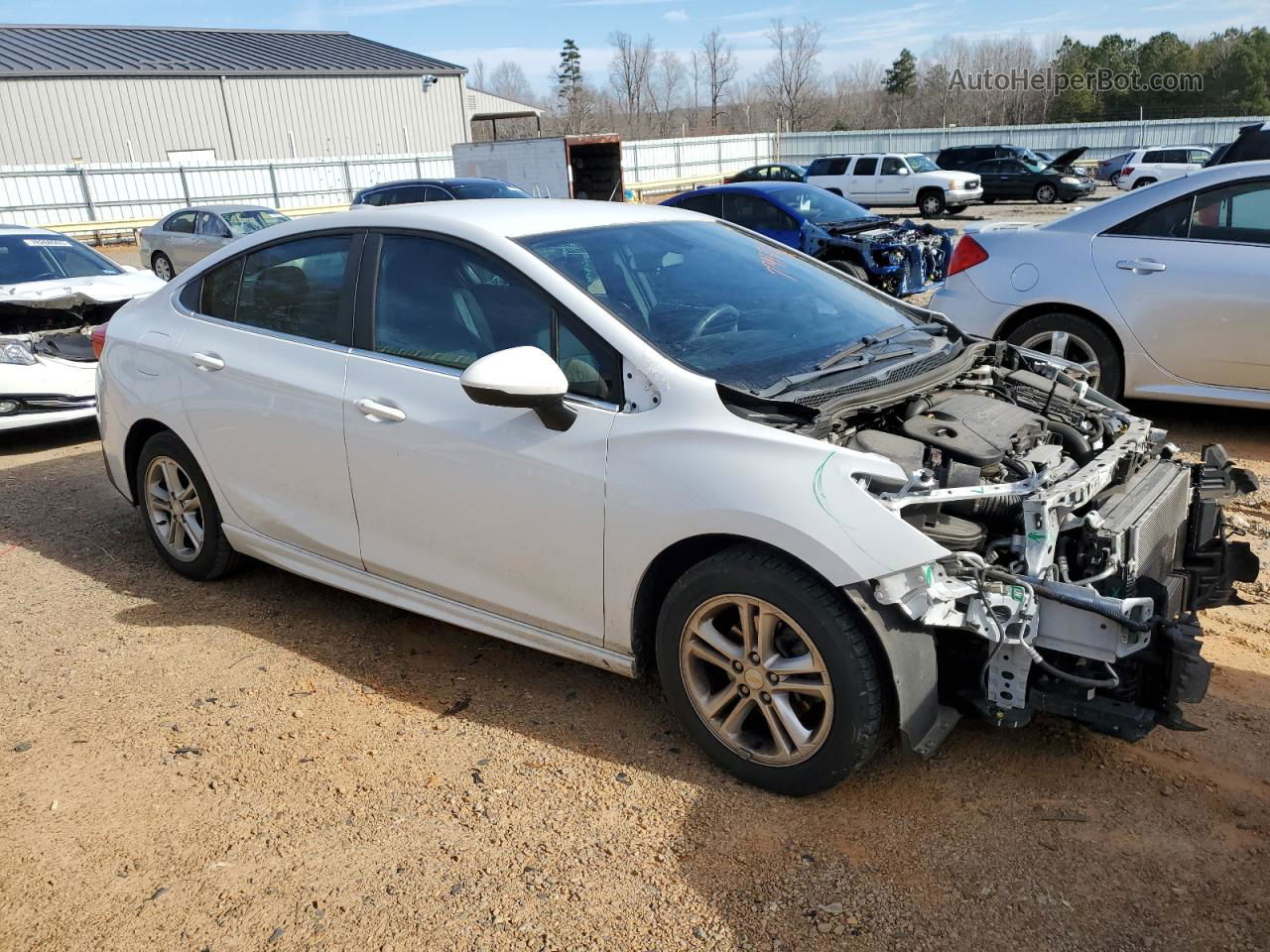 2017 Chevrolet Cruze Lt White vin: 1G1BE5SM9H7267558