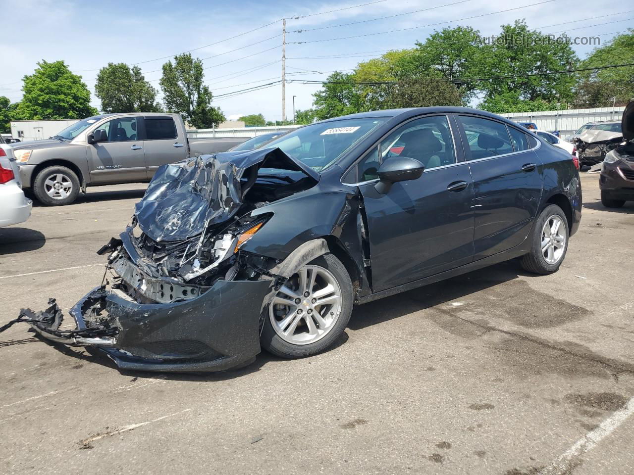 2018 Chevrolet Cruze Lt Charcoal vin: 1G1BE5SM9J7112448