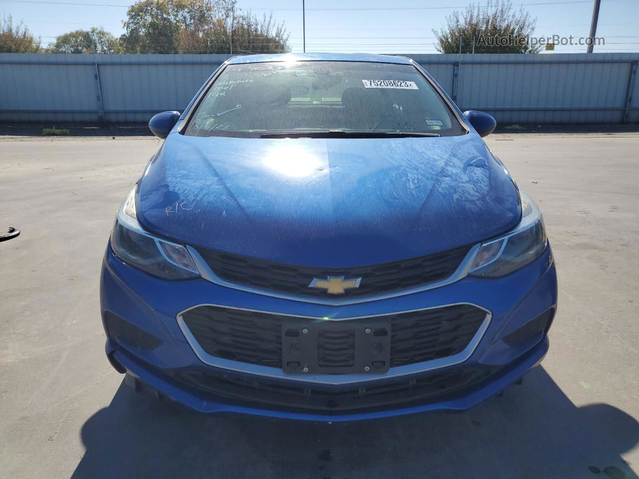 2018 Chevrolet Cruze Lt Blue vin: 1G1BE5SM9J7123658