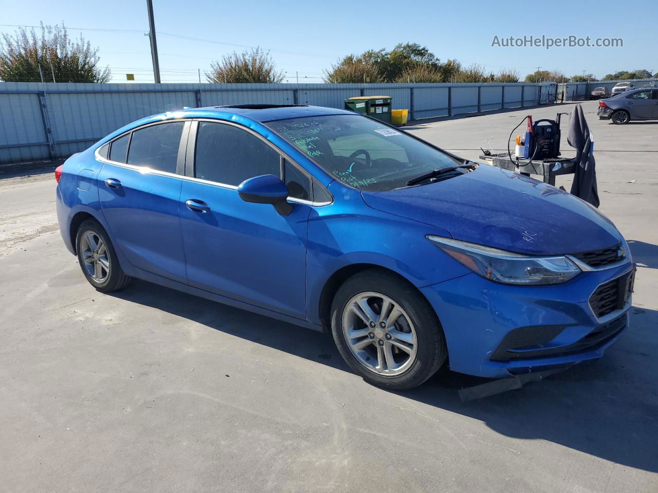 2018 Chevrolet Cruze Lt Blue vin: 1G1BE5SM9J7123658