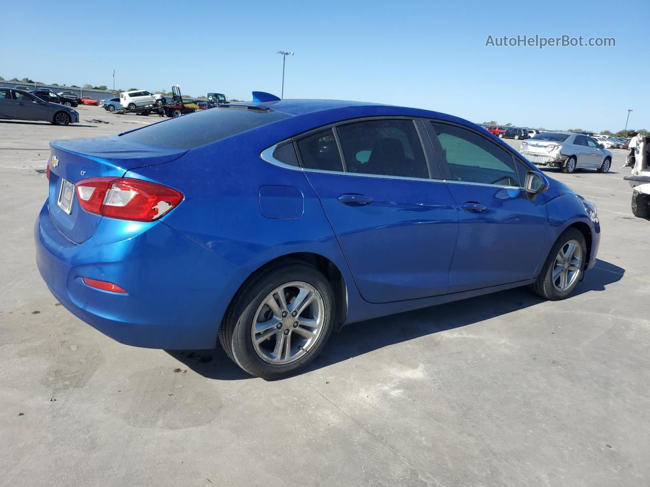 2018 Chevrolet Cruze Lt Синий vin: 1G1BE5SM9J7123658