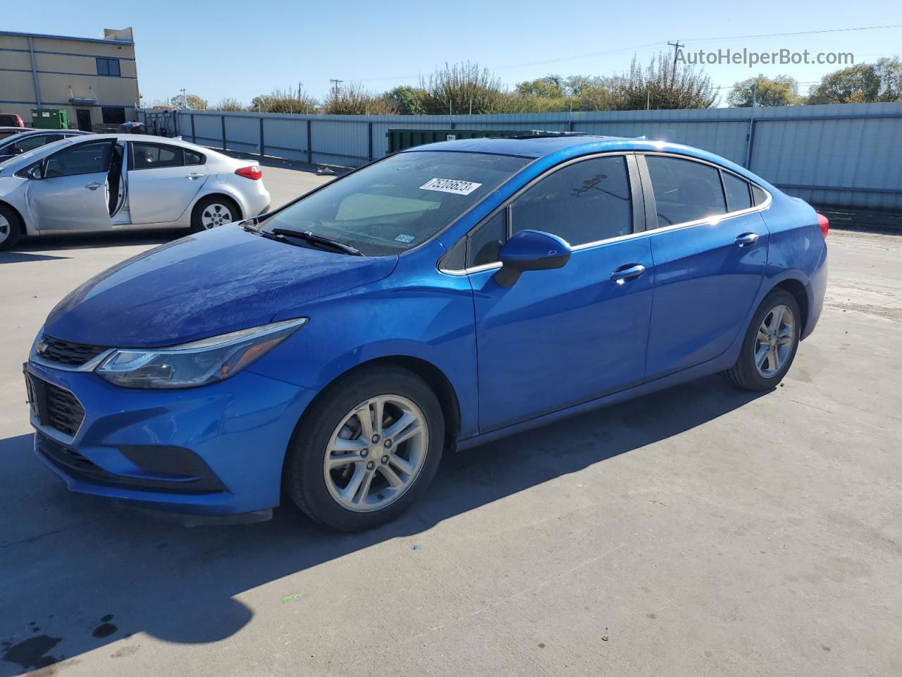 2018 Chevrolet Cruze Lt Синий vin: 1G1BE5SM9J7123658