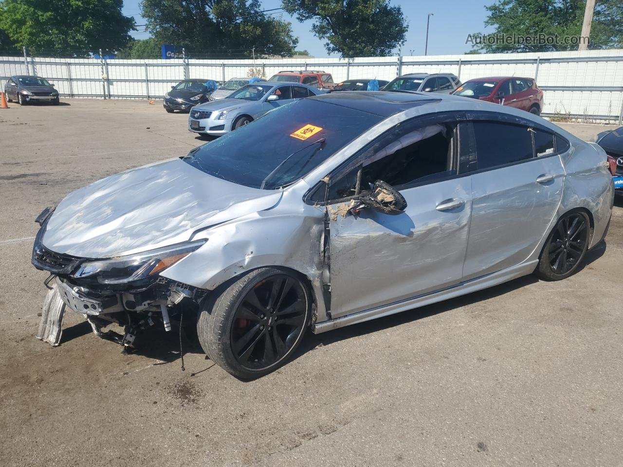 2018 Chevrolet Cruze Lt Silver vin: 1G1BE5SM9J7178983