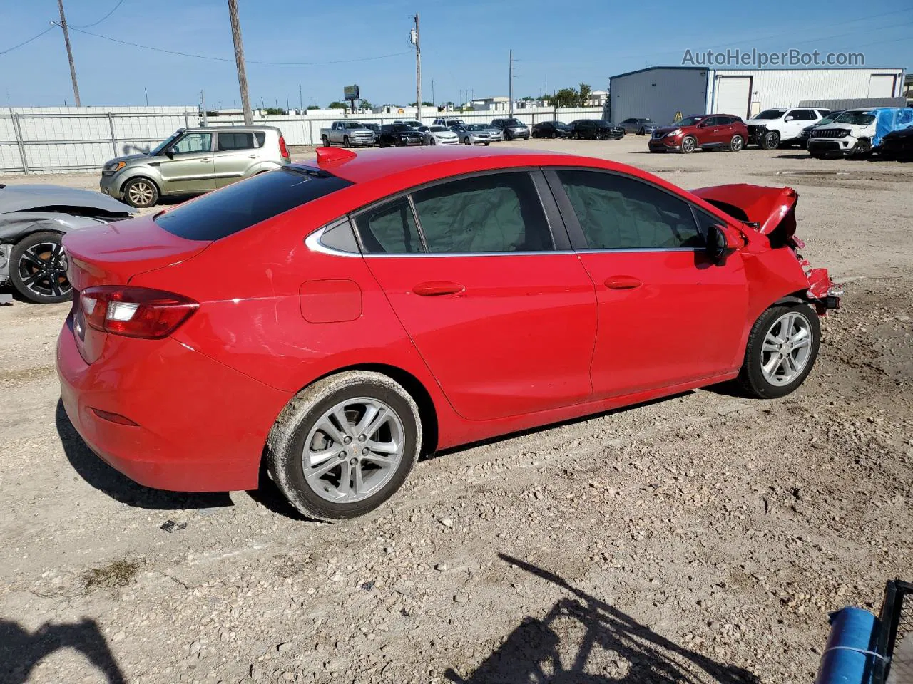 2018 Chevrolet Cruze Lt Red vin: 1G1BE5SM9J7196934