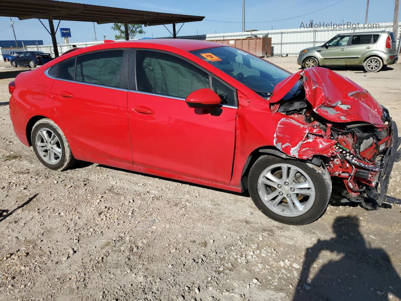 2018 Chevrolet Cruze Lt Red vin: 1G1BE5SM9J7196934