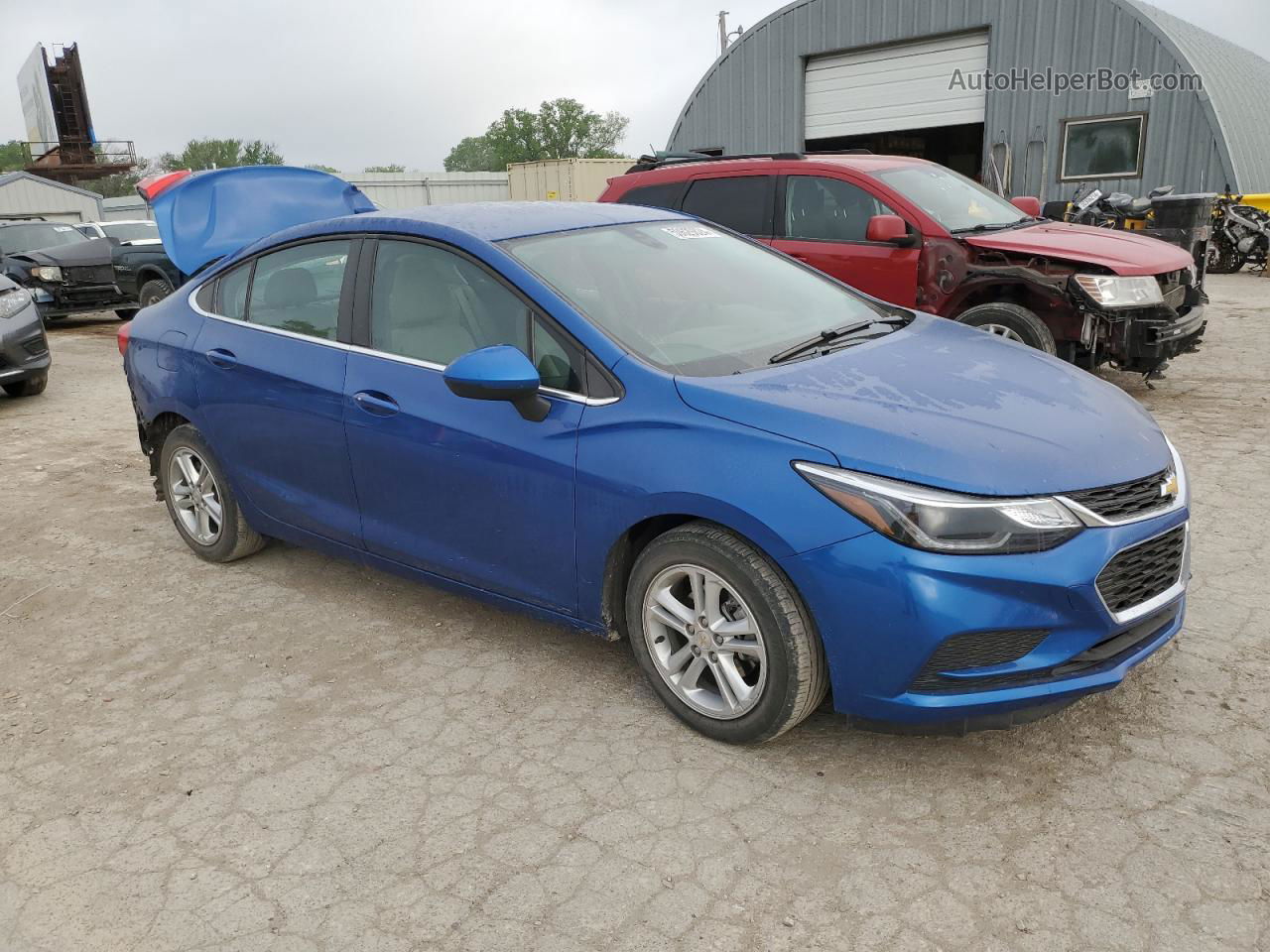 2018 Chevrolet Cruze Lt Синий vin: 1G1BE5SM9J7203073