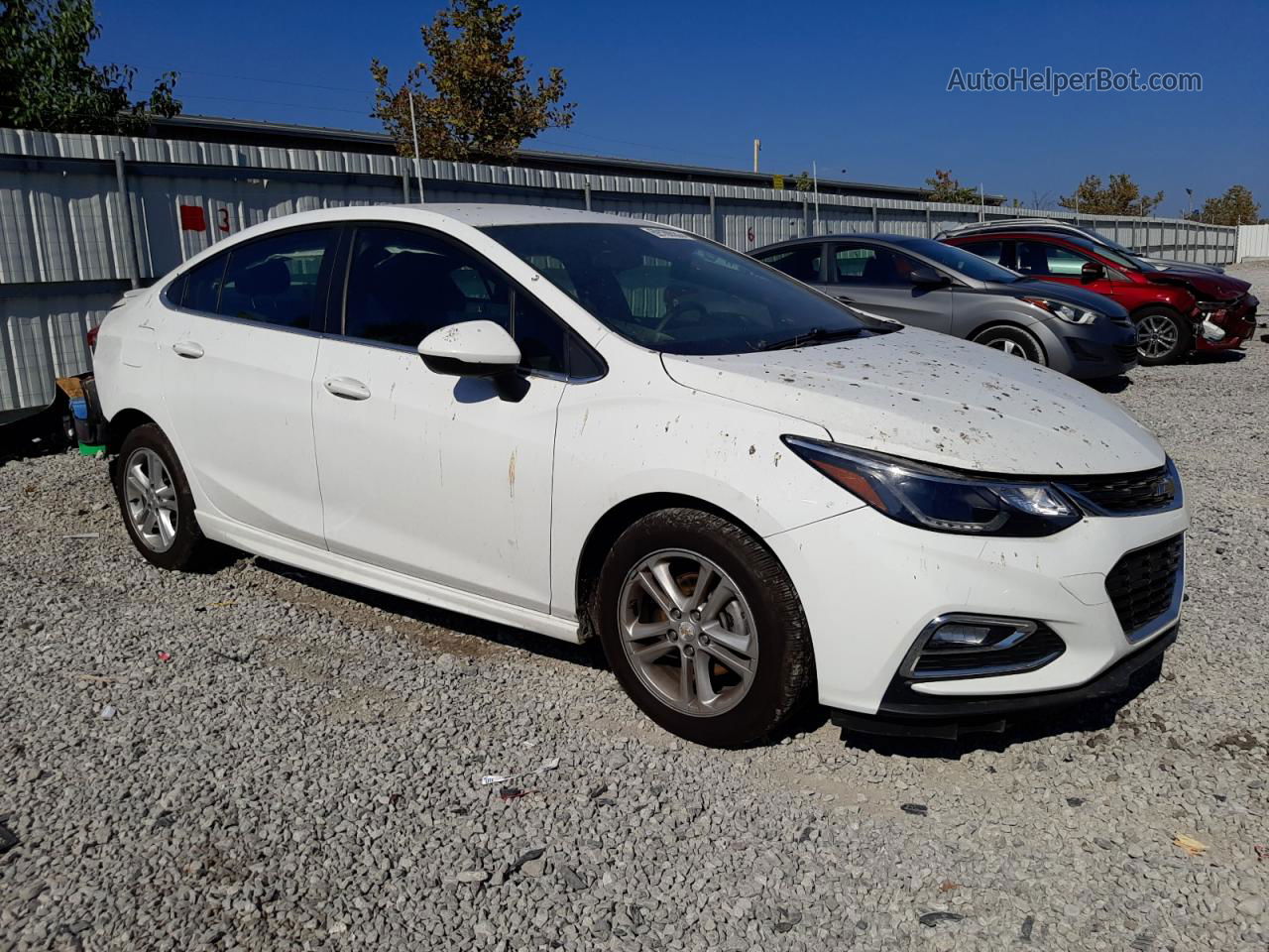 2016 Chevrolet Cruze Lt White vin: 1G1BE5SMXG7241341