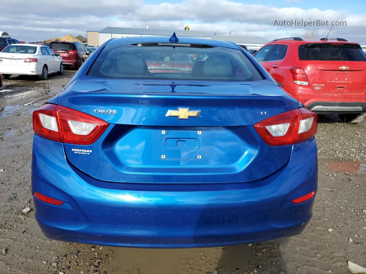 2016 Chevrolet Cruze Lt Blue vin: 1G1BE5SMXG7243669