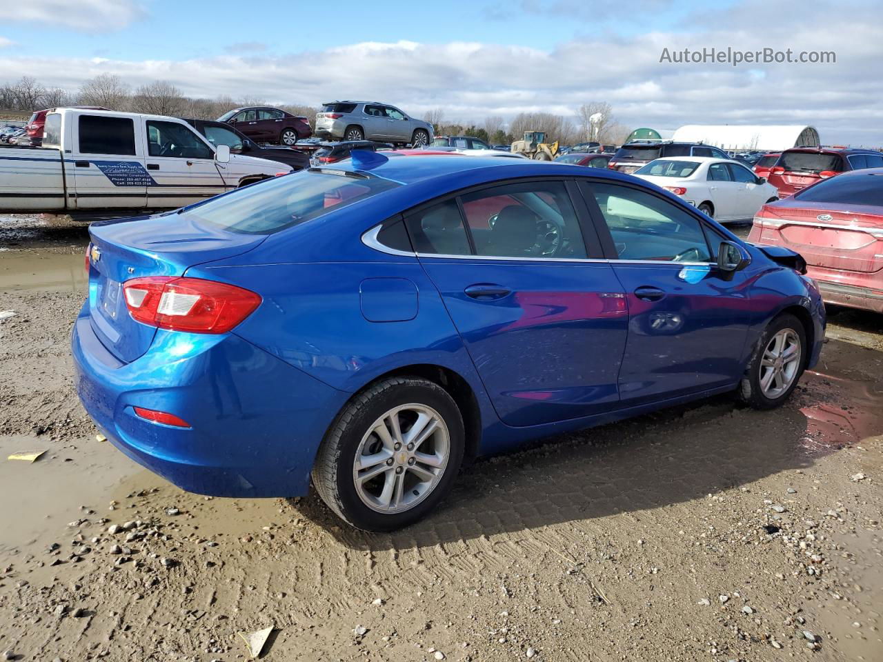 2016 Chevrolet Cruze Lt Blue vin: 1G1BE5SMXG7243669