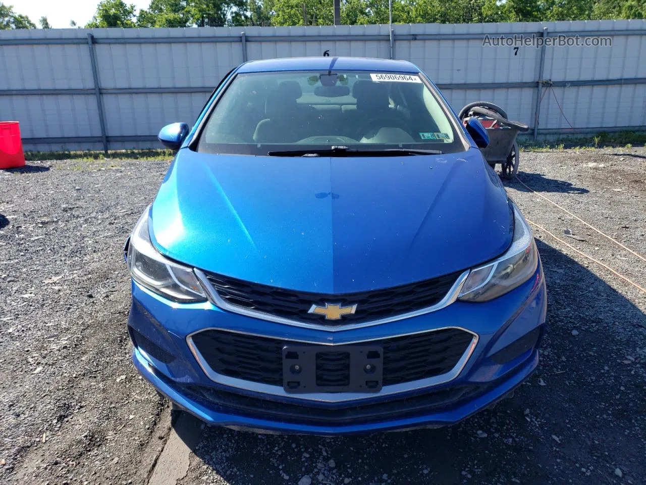 2016 Chevrolet Cruze Lt Blue vin: 1G1BE5SMXG7251061