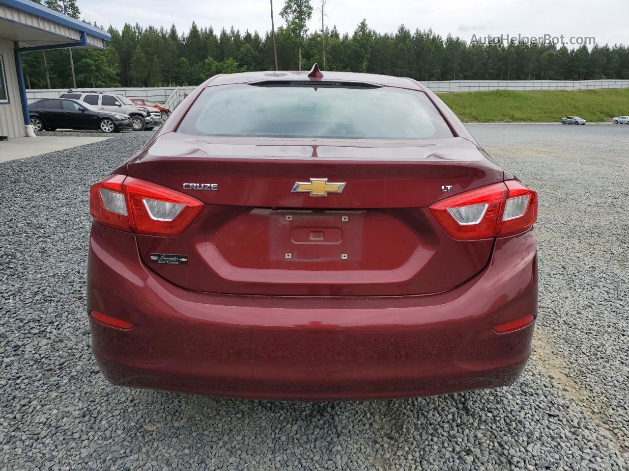 2016 Chevrolet Cruze Lt Red vin: 1G1BE5SMXG7264263