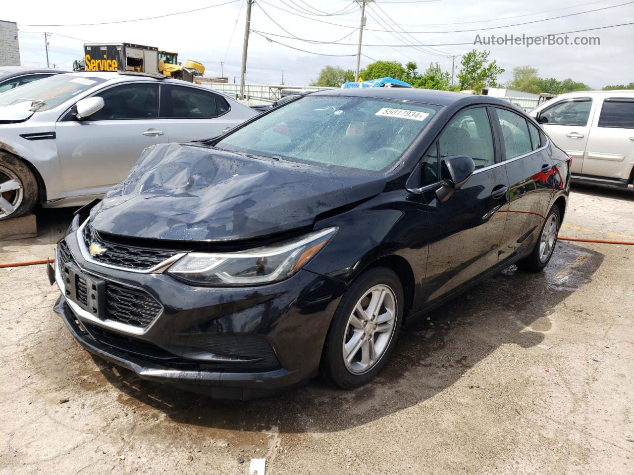 2016 Chevrolet Cruze Lt Black vin: 1G1BE5SMXG7287347