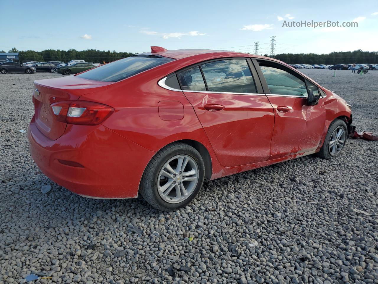 2017 Chevrolet Cruze Lt Red vin: 1G1BE5SMXH7102070