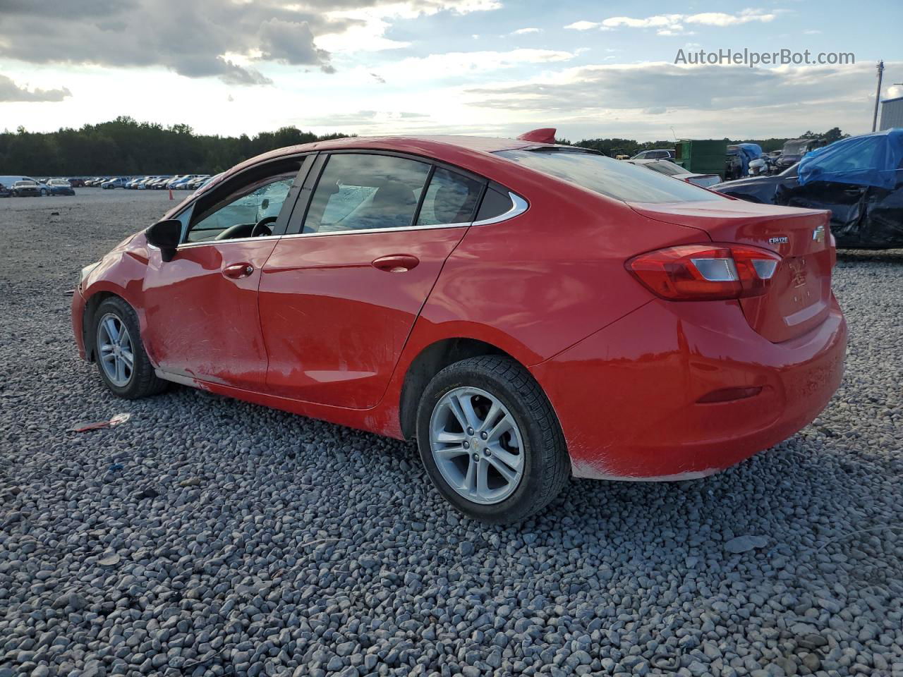 2017 Chevrolet Cruze Lt Red vin: 1G1BE5SMXH7102070