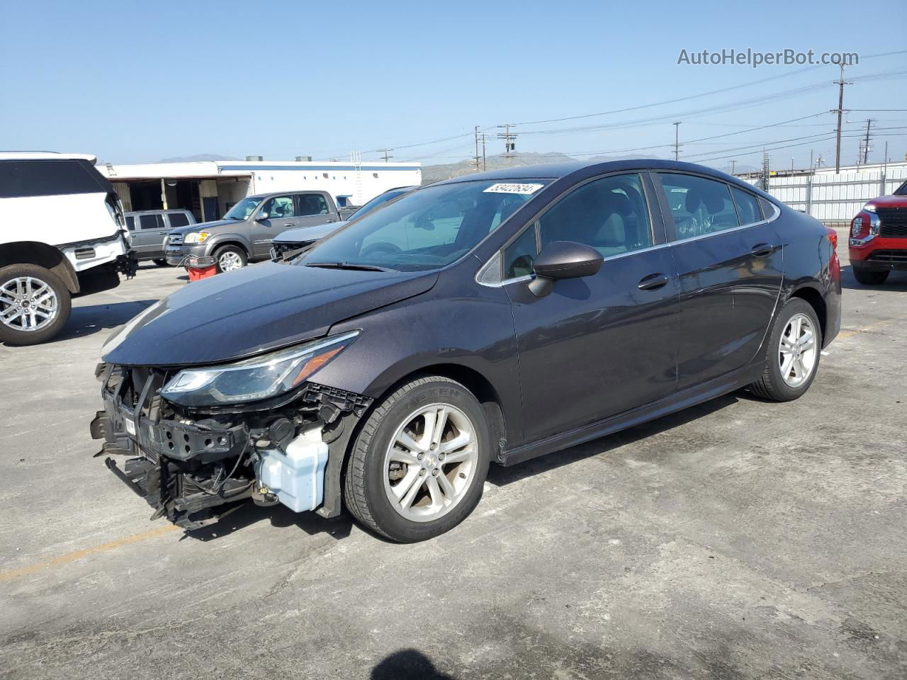 2017 Chevrolet Cruze Lt Charcoal vin: 1G1BE5SMXH7163385