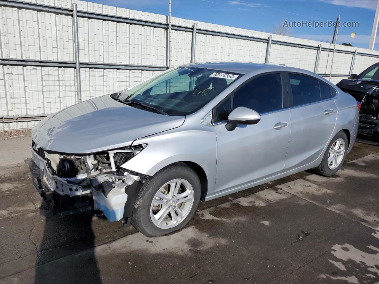 2017 Chevrolet Cruze Lt Серебряный vin: 1G1BE5SMXH7176380