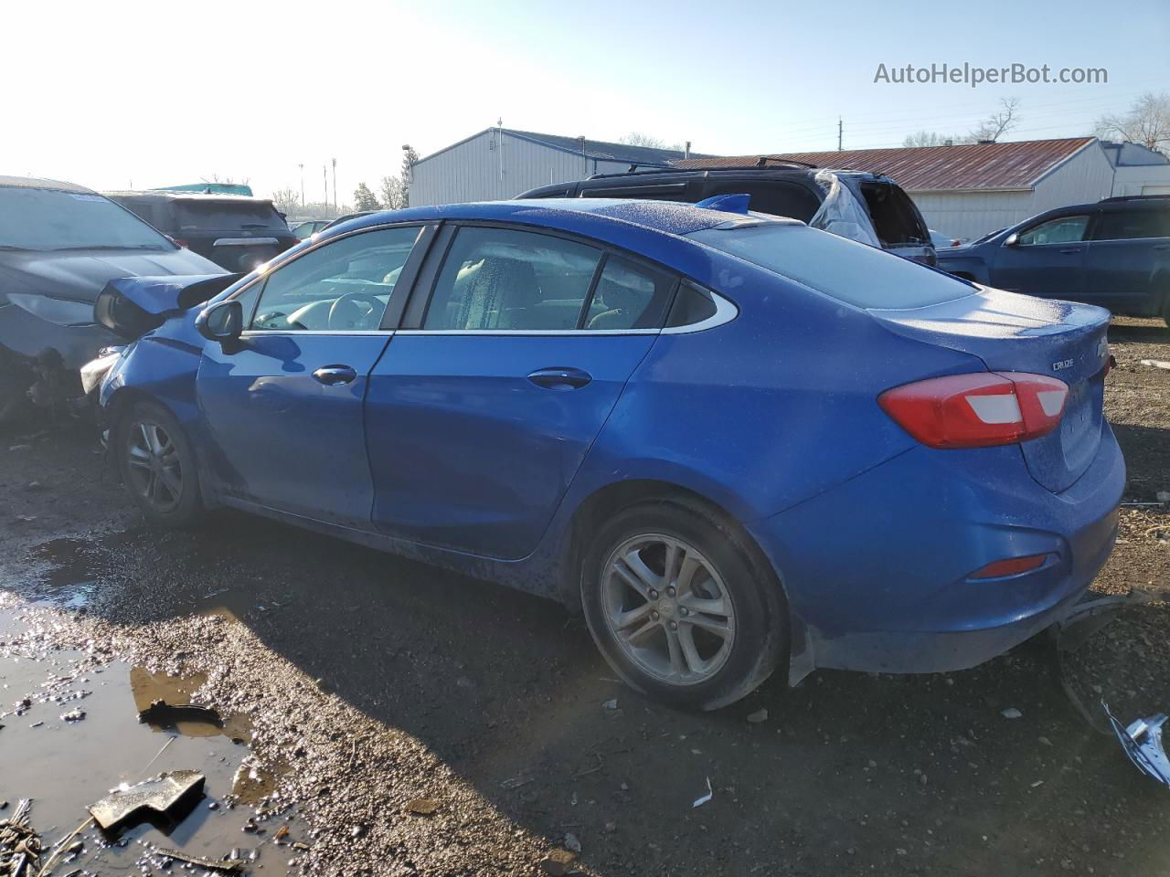 2017 Chevrolet Cruze Lt Синий vin: 1G1BE5SMXH7219289