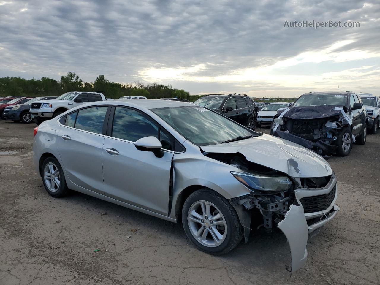 2017 Chevrolet Cruze Lt Silver vin: 1G1BE5SMXH7222788