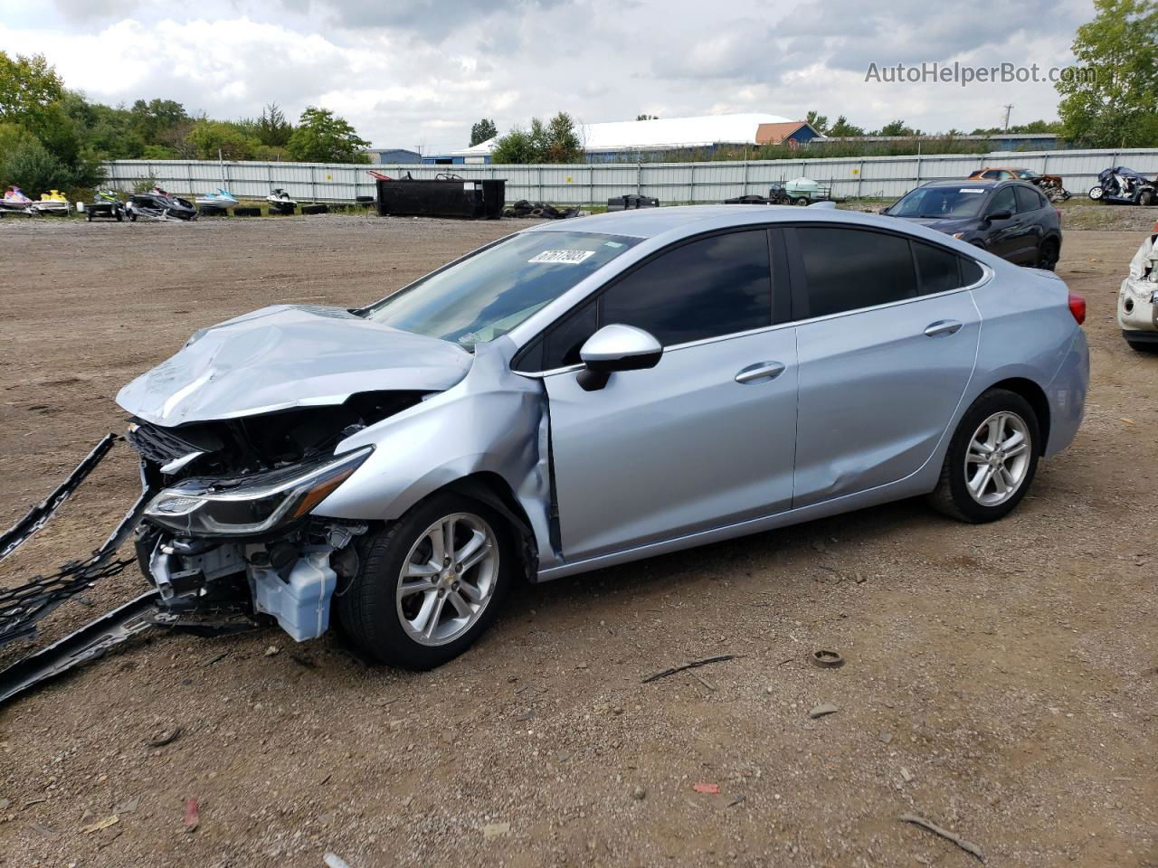 2018 Chevrolet Cruze Lt Синий vin: 1G1BE5SMXJ7115696