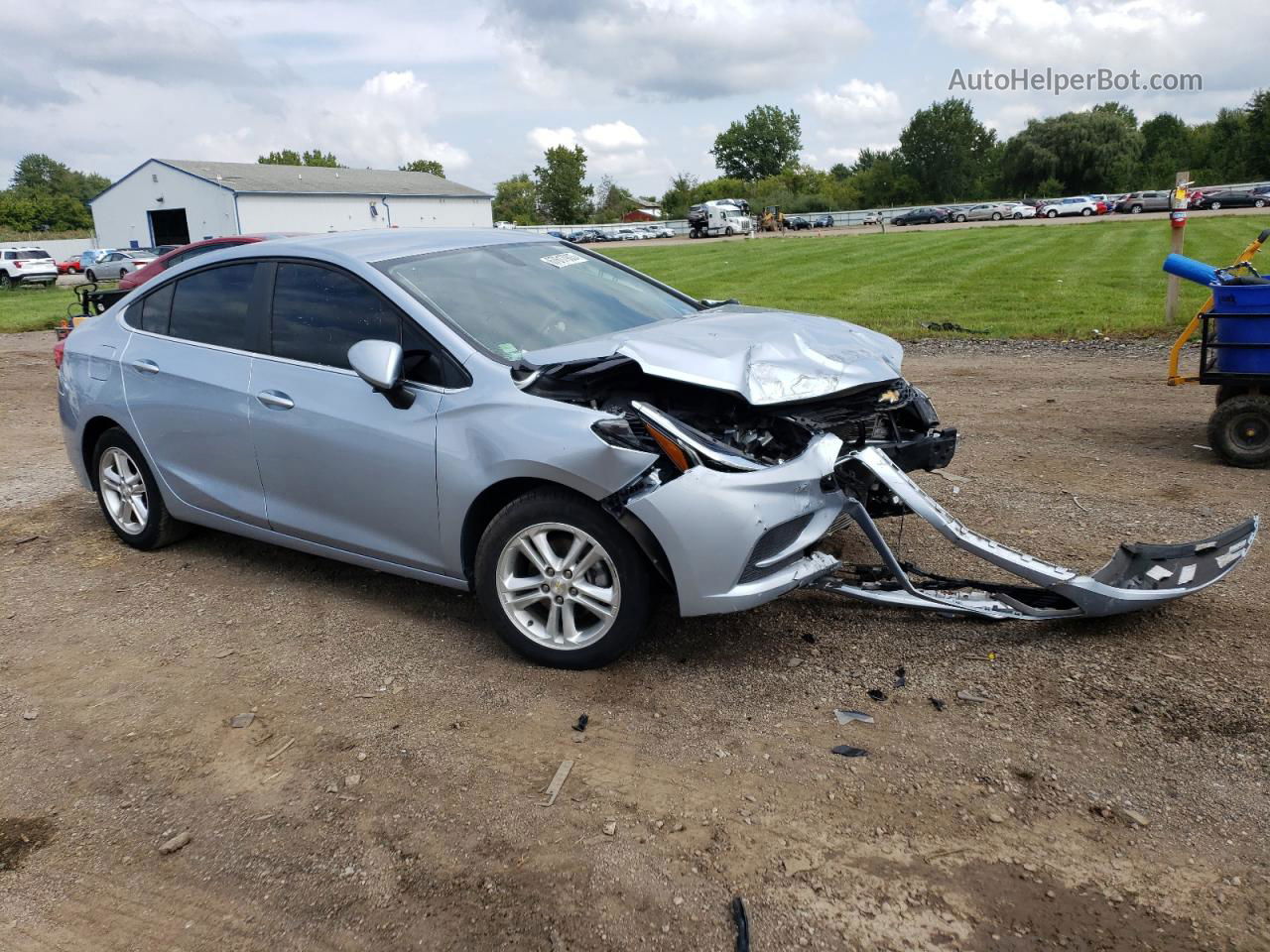 2018 Chevrolet Cruze Lt Синий vin: 1G1BE5SMXJ7115696