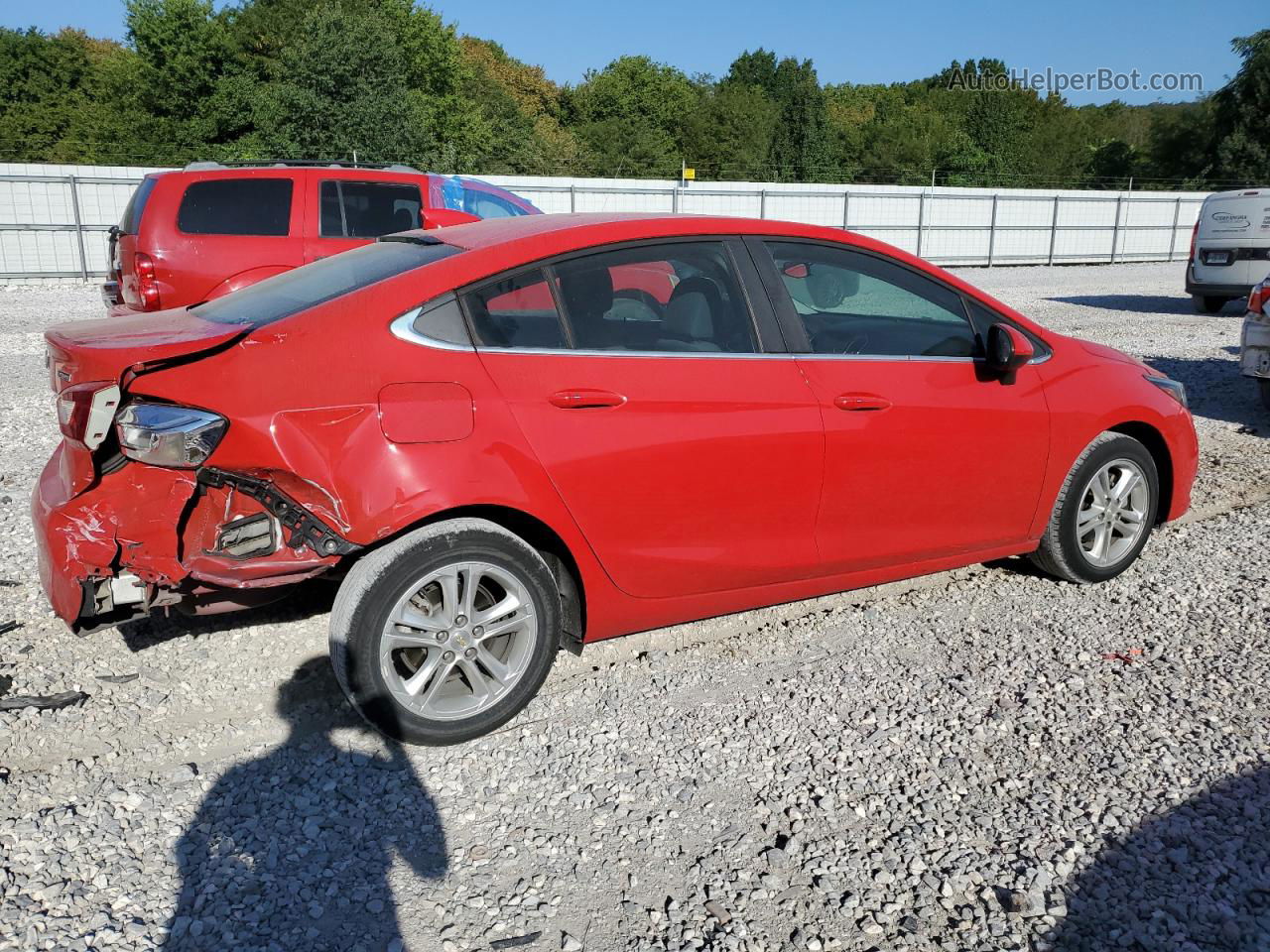 2018 Chevrolet Cruze Lt Red vin: 1G1BE5SMXJ7122924