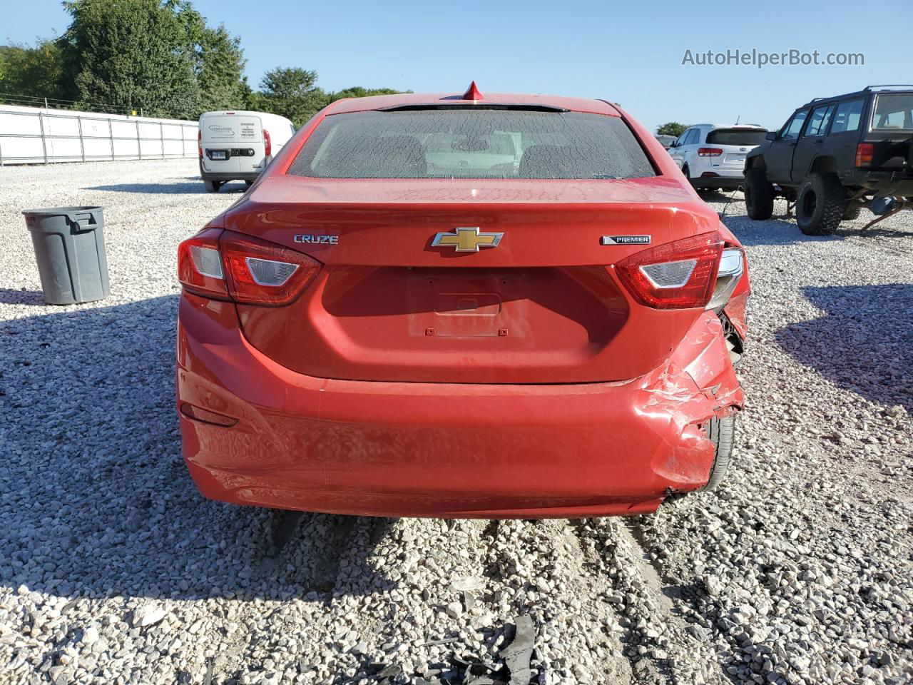 2018 Chevrolet Cruze Lt Red vin: 1G1BE5SMXJ7122924