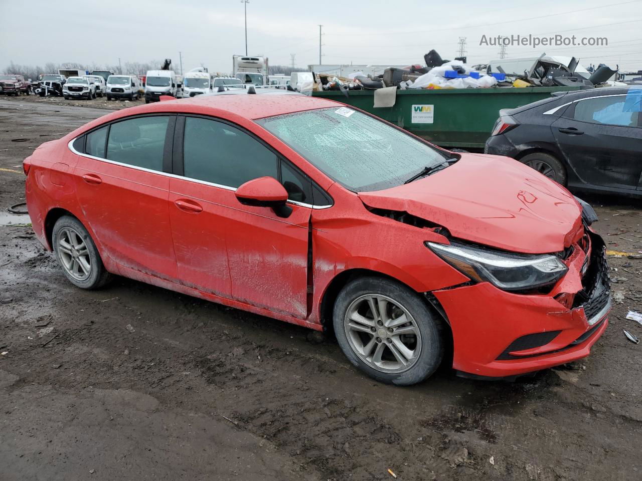 2018 Chevrolet Cruze Lt Красный vin: 1G1BE5SMXJ7130120