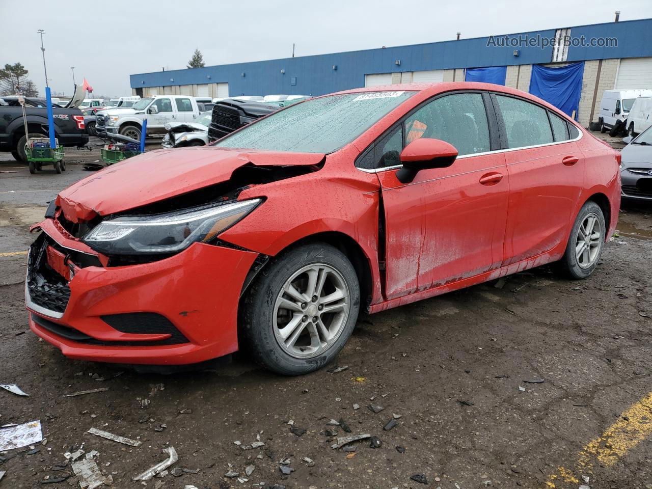 2018 Chevrolet Cruze Lt Красный vin: 1G1BE5SMXJ7130120