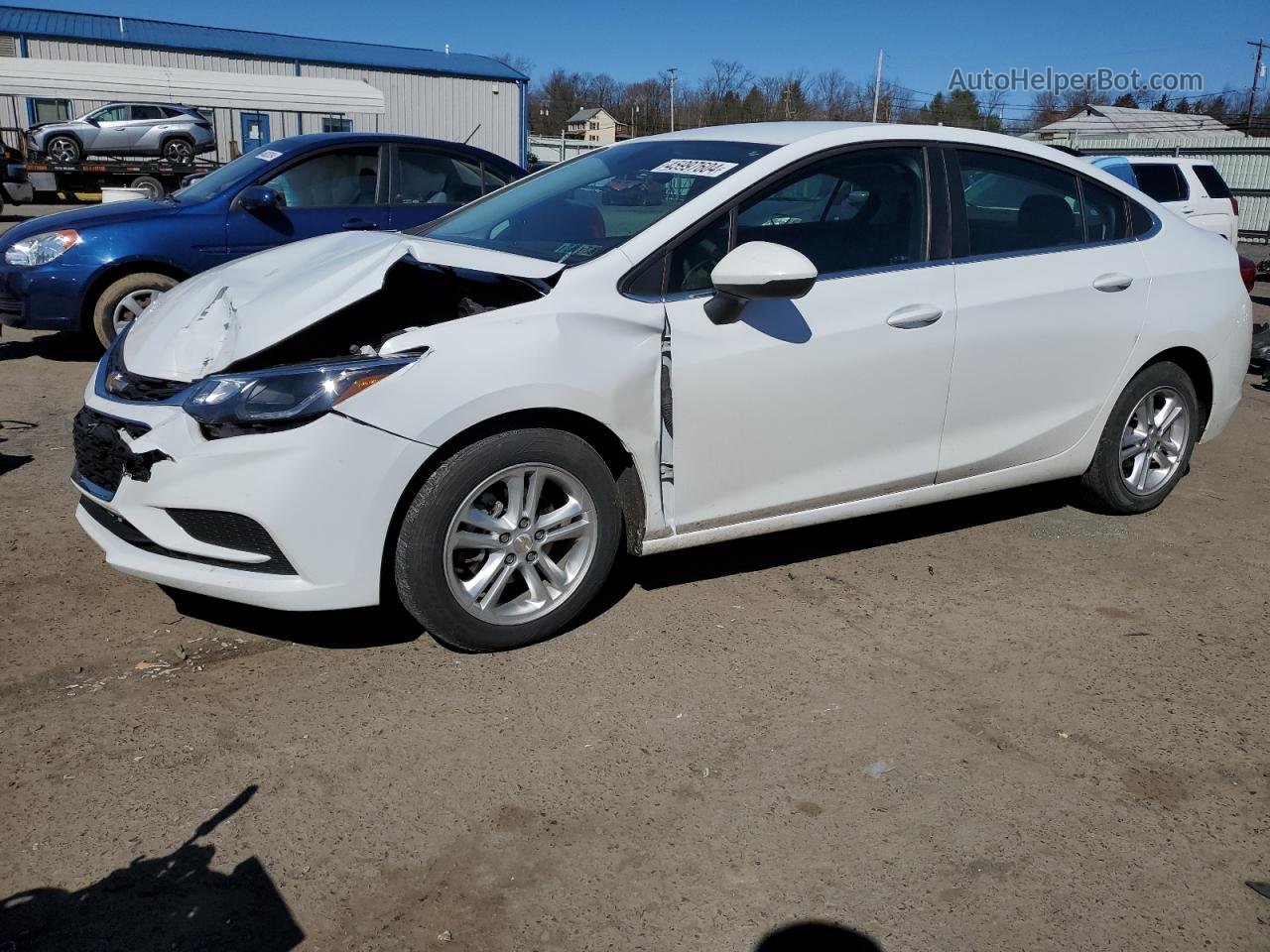 2018 Chevrolet Cruze Lt White vin: 1G1BE5SMXJ7171041