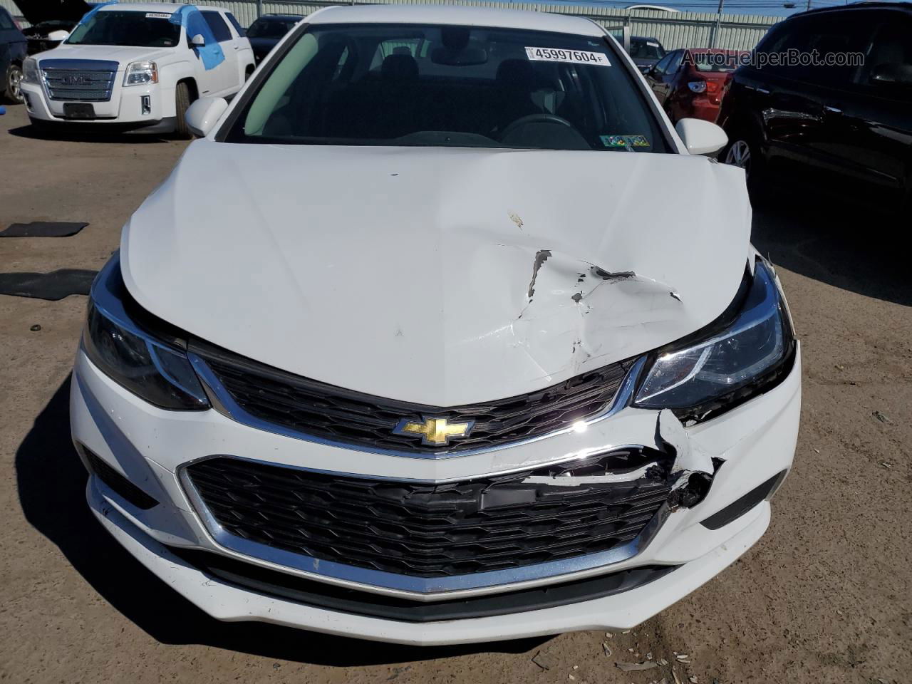 2018 Chevrolet Cruze Lt White vin: 1G1BE5SMXJ7171041