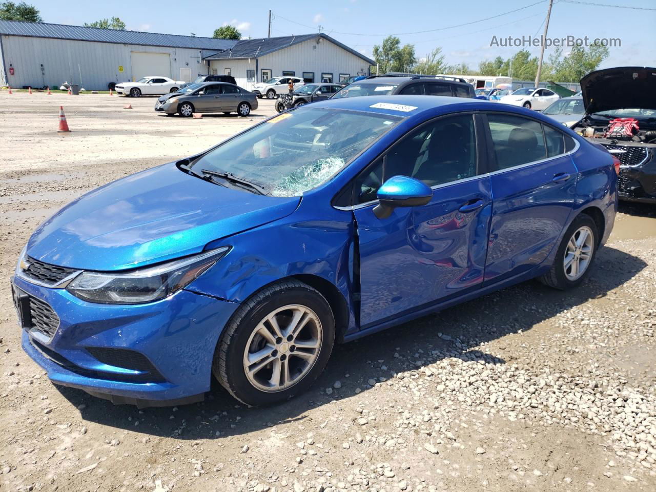 2018 Chevrolet Cruze Lt Blue vin: 1G1BE5SMXJ7214549