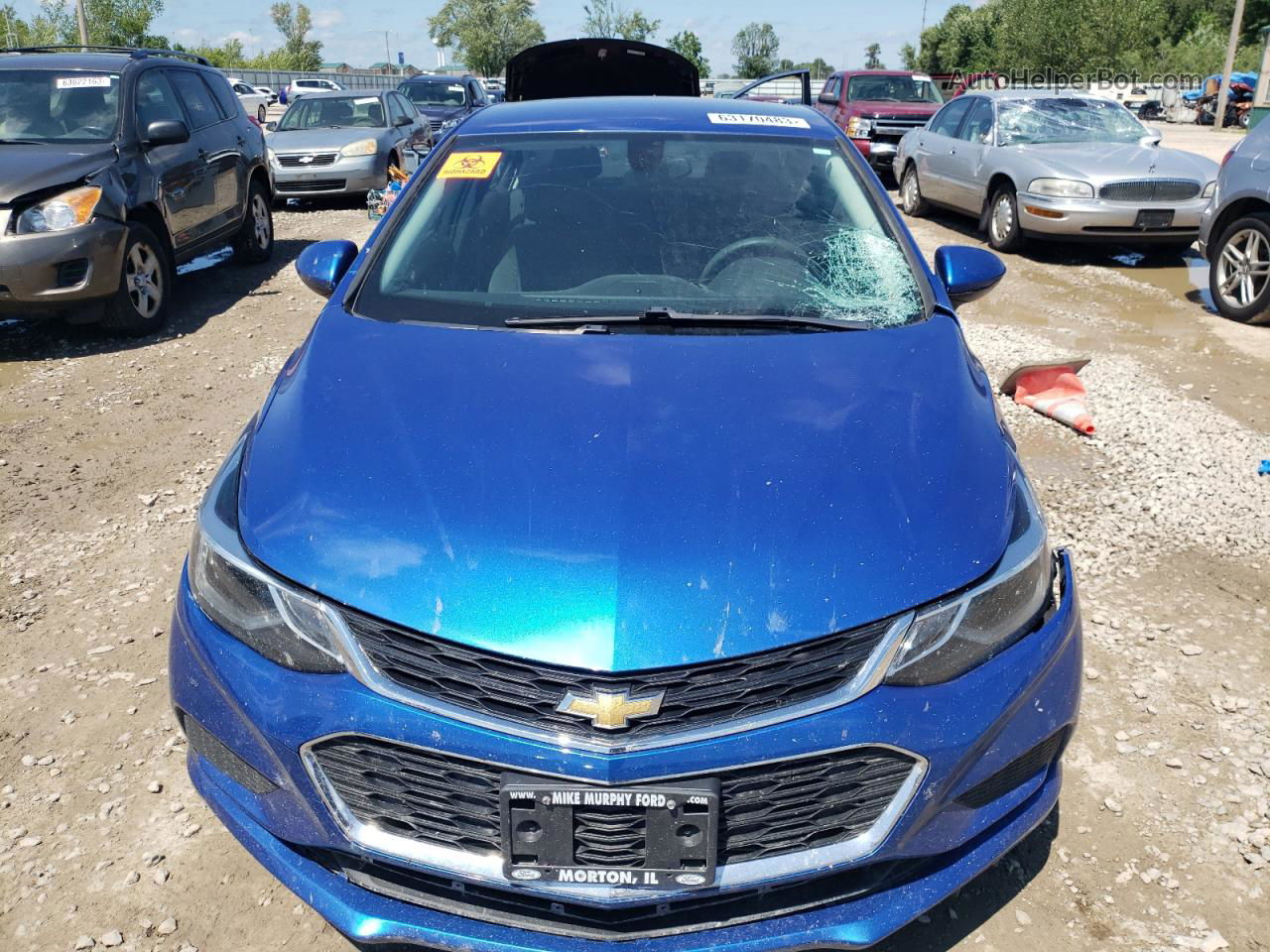 2018 Chevrolet Cruze Lt Blue vin: 1G1BE5SMXJ7214549